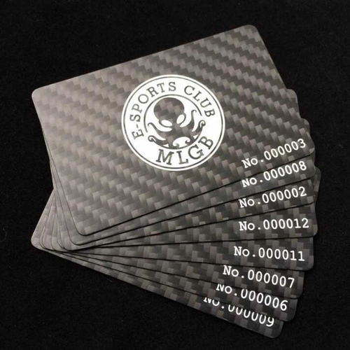 中国 RFID PLA CMYK 全彩碳纤维印刷塑料礼品名片制造商 制造商