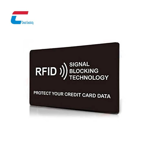 Εργοστασιακή τιμή RFID Κάρτα αποκλεισμού πιστωτικής κάρτας NFC Blocker Protection Card Manufacturer