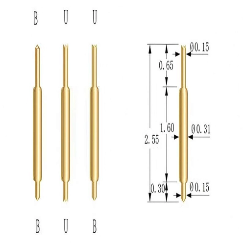 China Gold Plated Double Headed Pogo Pin with Competitive Price manufacturer
