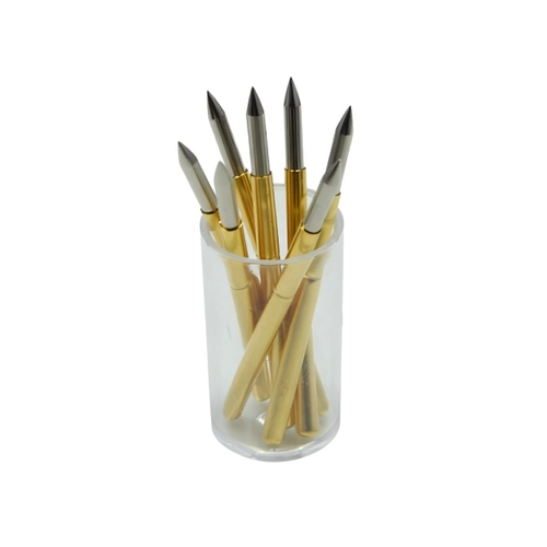 China Multiple Tips Pogo Pin Connector for PCB Testing Gold Plated Conductive Needle manufacturer