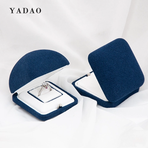 spezielles Design Snap Box loyal blau mit weißer Farbe Schmuckverpackung 100 Stück kann jederzeit geliefert werden