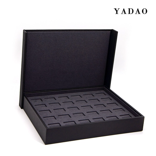 China customize jewelry display tray ring earring display tray with cover lid jewelry tray wholesale manufacturer