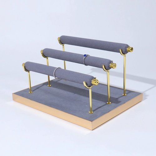 Venta al por mayor, soporte para presentación de joyería, soporte para barra de anillo, soporte para barra de anillos, existencias