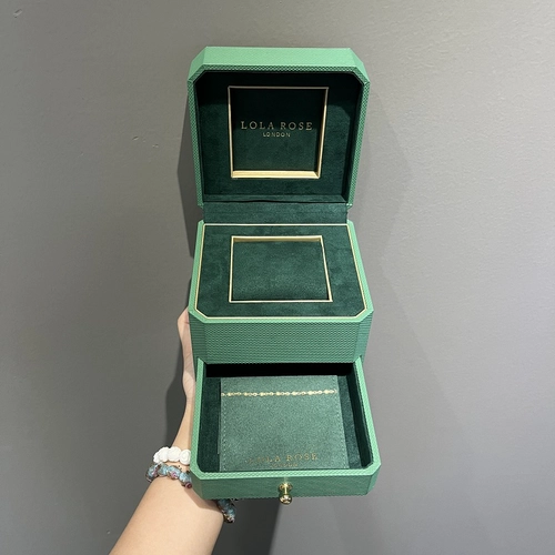 Anpassen der Uhrenbox in grüner Farbe, Uhrenverpackung, Geschenkbox, Uhrenschubladenbox
