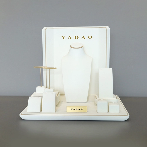 China customize window jewelry display jewelry props display necklace bust rings manufacturer