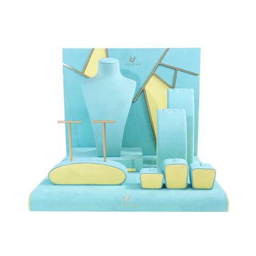 Zobrazení šperků oken Set šperky Showcase Display Reps Reps Microutbiber Stands Display Ring Earring přívěsek 
