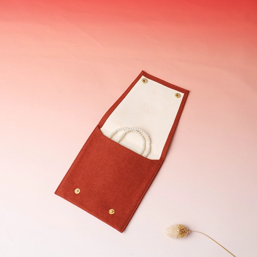 customize Cartier style jewelry bag microfiber pouch bag snap pouch bag jewelry packaging bag