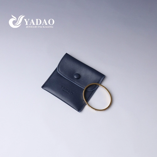 high quality pouch bag snap pu leather jewelry pouch bag jewelry packaging pouch