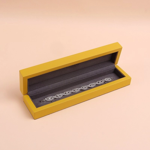 Hochwertiger Matt Lackmalerei Holzbox Armband Box Langes Schmuckverpackungsschachtel