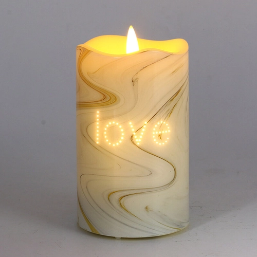China Senmasine Vlamloze was Led-kaarsen Bullet Lamp Head Candle Plastic Fiber Optic Flicker Printing Letter fabrikant