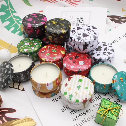 El regalo perfumado de la cera de soja de la vela del logotipo de encargo de Senmasine 12pcs fija la aromaterapia de lujo