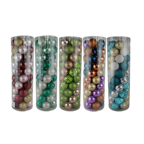 Senmasine 50pcs christmas decoration ball for holiday xmas hanging decoration 60mm shatterproof ornaments set