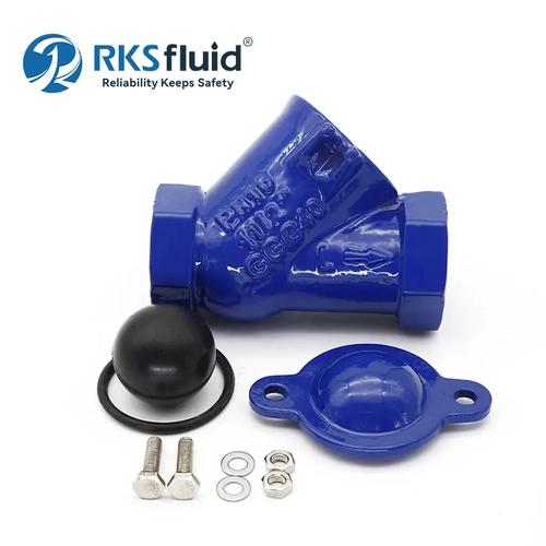 China DIN3202 F6 ductile iron ball check valve threaded dn25 dn40 in wastewater manufacturer