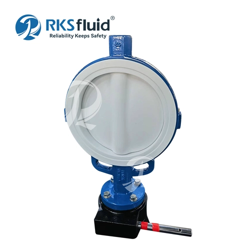 Griffin-Serie, Kohlenstoffstahl-Wafer-Lasche, PTFE-ausgekleidete Absperrklappe, DN300, PN6, PN10, für Wasser