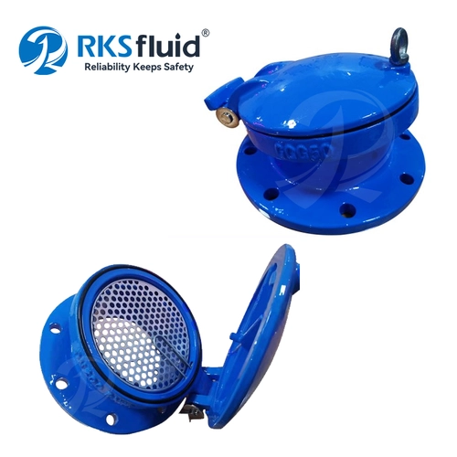 100mm Flange Connection PN16 Ductile Cast Iron Flap Valve DN150
