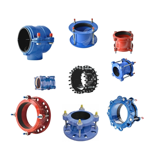 Universelle mechanische Kupplungen aus duktilem Eisen der Cyclopes-Serie PN16 für PVC-PE-DI-Rohre