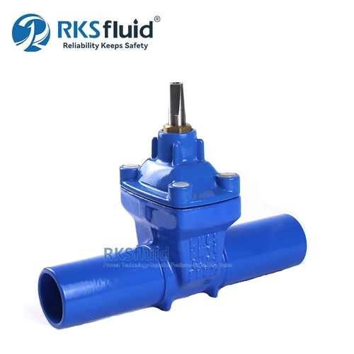 DIN3202 F4 F5 วาล์วประตูน้ำ DN20 DN50 เหล็กดัดนุ่มปิดผนึกวาล์วประตูเกลียว PN16