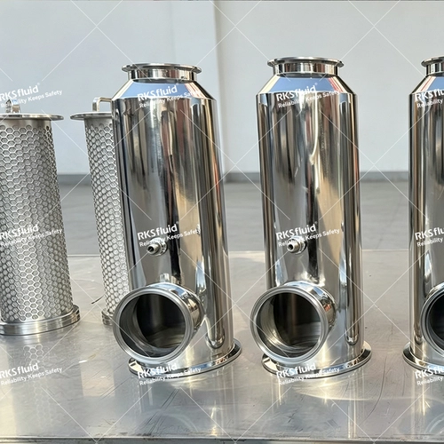 China Kundenspezifischer SS316L-CDU-Filter für AI-Flüssigkeitskühlung, geringer Druckabfall und auslaufsichere GPU-Kühlung, 25/50/250/500 um Hersteller