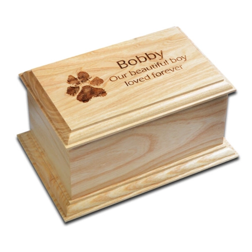 China paulownia wood or pine wood pet coffins and caskets manufacturer