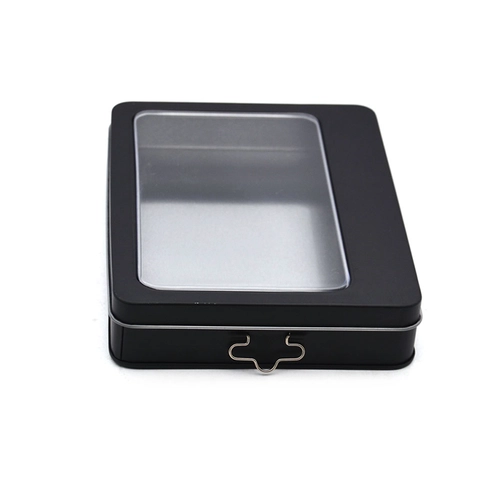 Rectangular Tin Box with Window