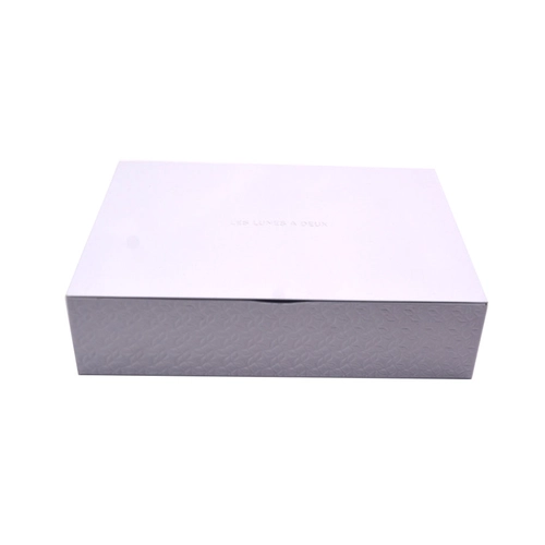 Small right angle gift tin box hinged lid