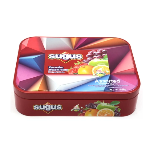 Boîte de bonbons personnalisée de 168 g, fournisseur de boîtes en fer blanc