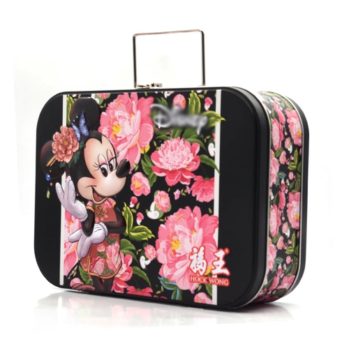 Custom Printed Disney Rectangle Candy Chocolate Gift Handle Tin Box