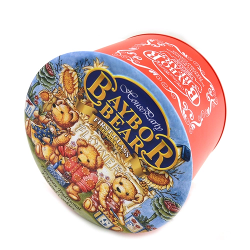 La coutume a imprimé la boîte ronde de paquet de bidon de biscuit de biscuit de l'Europe avec la bonne cachetage
