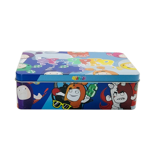Customized Empty Rectangular Game Card Tin Box