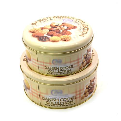 Producători Ambalajele din metal de calitate alimentară Reciclabilă cu ciocolată rotundă pentru cookie