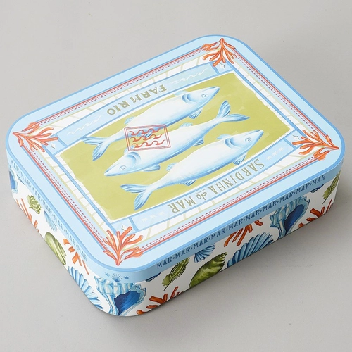Individuell bedruckte rechteckige Lebensmittelverpackung aus Blech