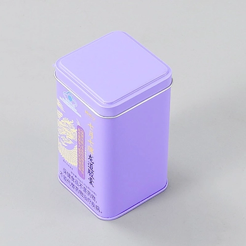 Custom Printed Square Metal Tin Box Packaging