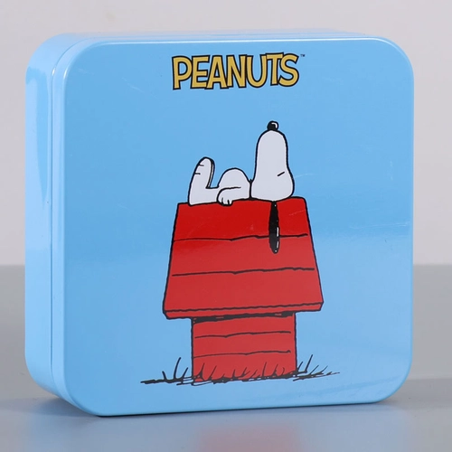 Custom printed small square metal tin box