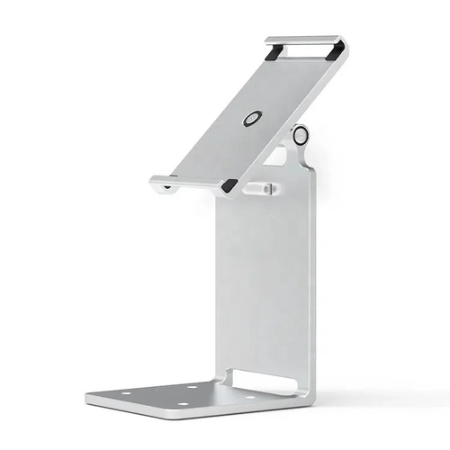Aluminium 2-in-1-Tablet & POS-Anzeigeständer-Rotatable Desktop & Counter Mountable Ständer