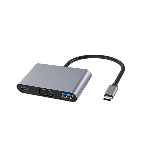 三合一 USB-C 扩展坞转接器–支持 4K HDMI 输出、USB 3.0 接口及 100W PD 快充–中国OEM制造商