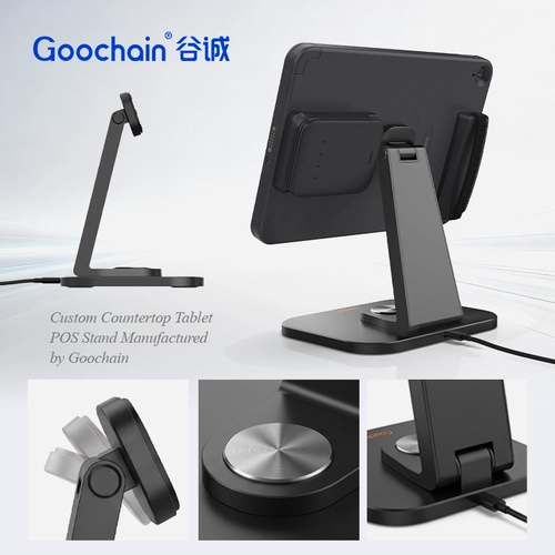 Kundenspezifischer Tablet-POS-Stand auf der Arbeitsplatte