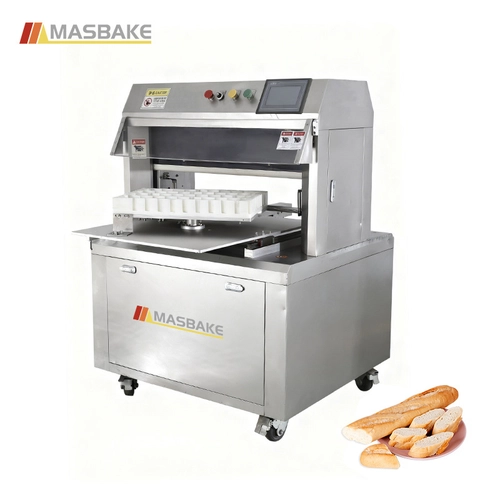 Industrial Baguette Bread Slicer Cake Slicer with Rotary Table