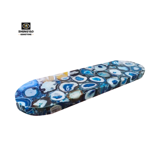 Customized Blue Agate Countertop|ລາຄາໂຮງງານ