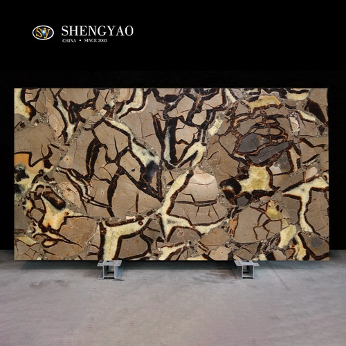 Customized Leopard Grain Stone Slab ແກ້ວປະເສີດ