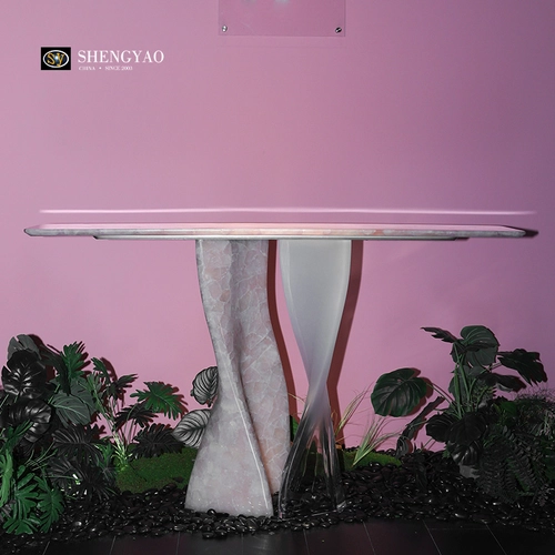 Китай Консольный столик Soul Pink Crystal из розового кварца производителя