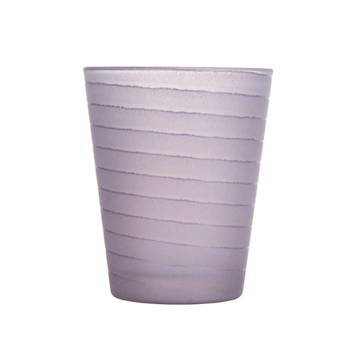 Chine Bougeoir en verre Highball de 14 oz avec vague de sable de finition à l'eau-forte fabricant