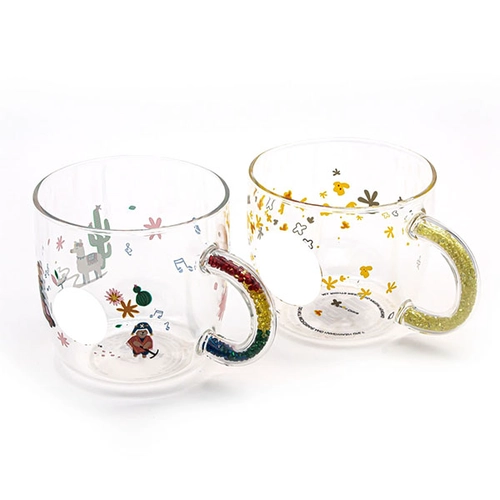 Chiny 380ml Decal Printed Borosilicate Glass Mug - COPY - 30bmad producent