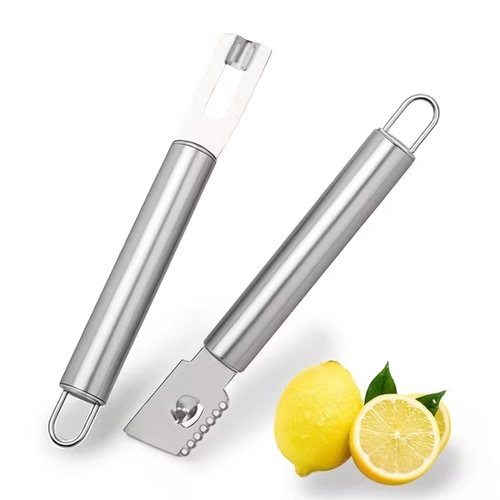 China Custom Stainless Steel Lemon Zester and Channel Knife Set manufacturer