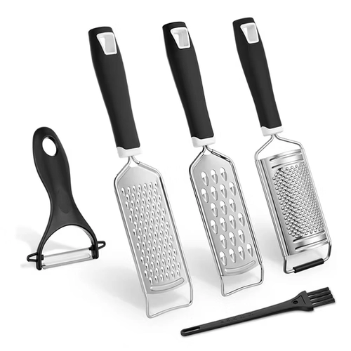 China Stainless Steel Handheld Grater and Zester Set with Peeler manufacturer