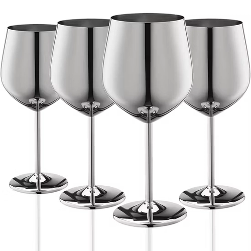 China 18 oz 304 Stainless Steel Stemmed Wine Glass – Rose Gold manufacturer