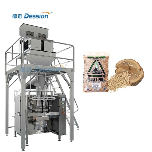 China Automatische houtpelletverpakkingsmachine voor zakken van 5 kg, 10 kg en 15 kg fabrikant