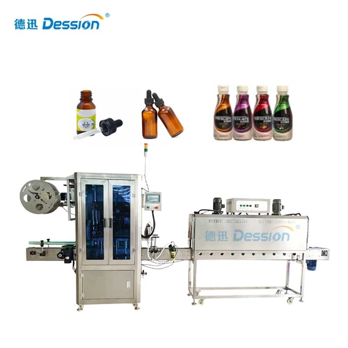 China Máquina automática de aplicação de rotulagem de rótulos de manga retrátil de filme de PVC para bebidas de água mineral e garrafas PET fabricante