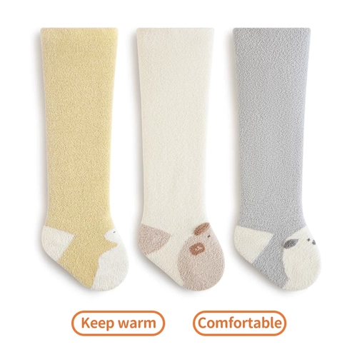 Großhandel Baby-Kniestrümpfe, niedliche Cartoon-Neugeborenen-Socken, warme Overknee-Socken, rutschfeste Sohle, Direktlieferung ab Werk