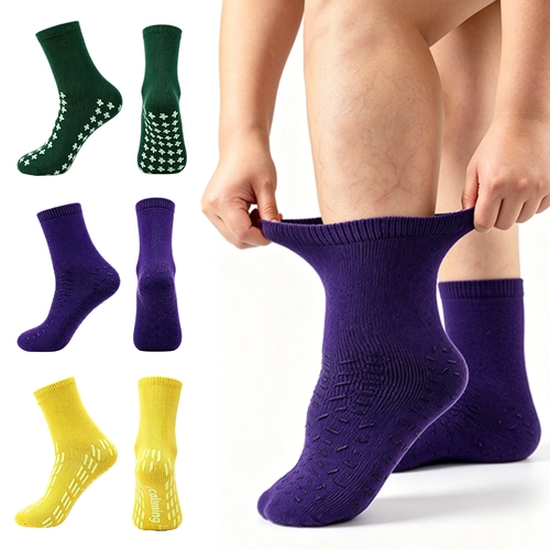 Custom designed non-slip aviation socks non-slip hospital socks aviation tube socks, knitted, unisex