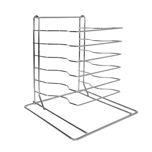 6 Tiers Stainless Steel Pizza Tray Stand Pizza Display Rack